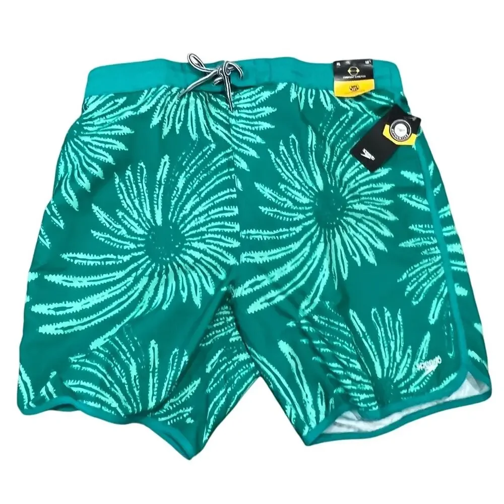 Speedo Green Tropical Swim Trunk Size XL